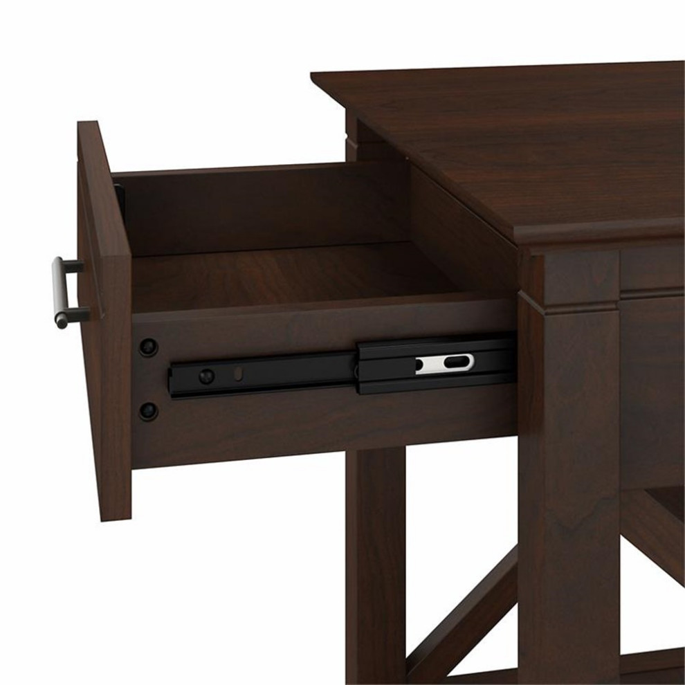 Key West End Table with Storage in Bing Cherry   Engineered Wood   Side Tables And End Tables   by Homesquare  Houzz