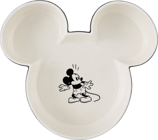 Disney Mickey Mouse Ceramic Dog and Cat Bowl