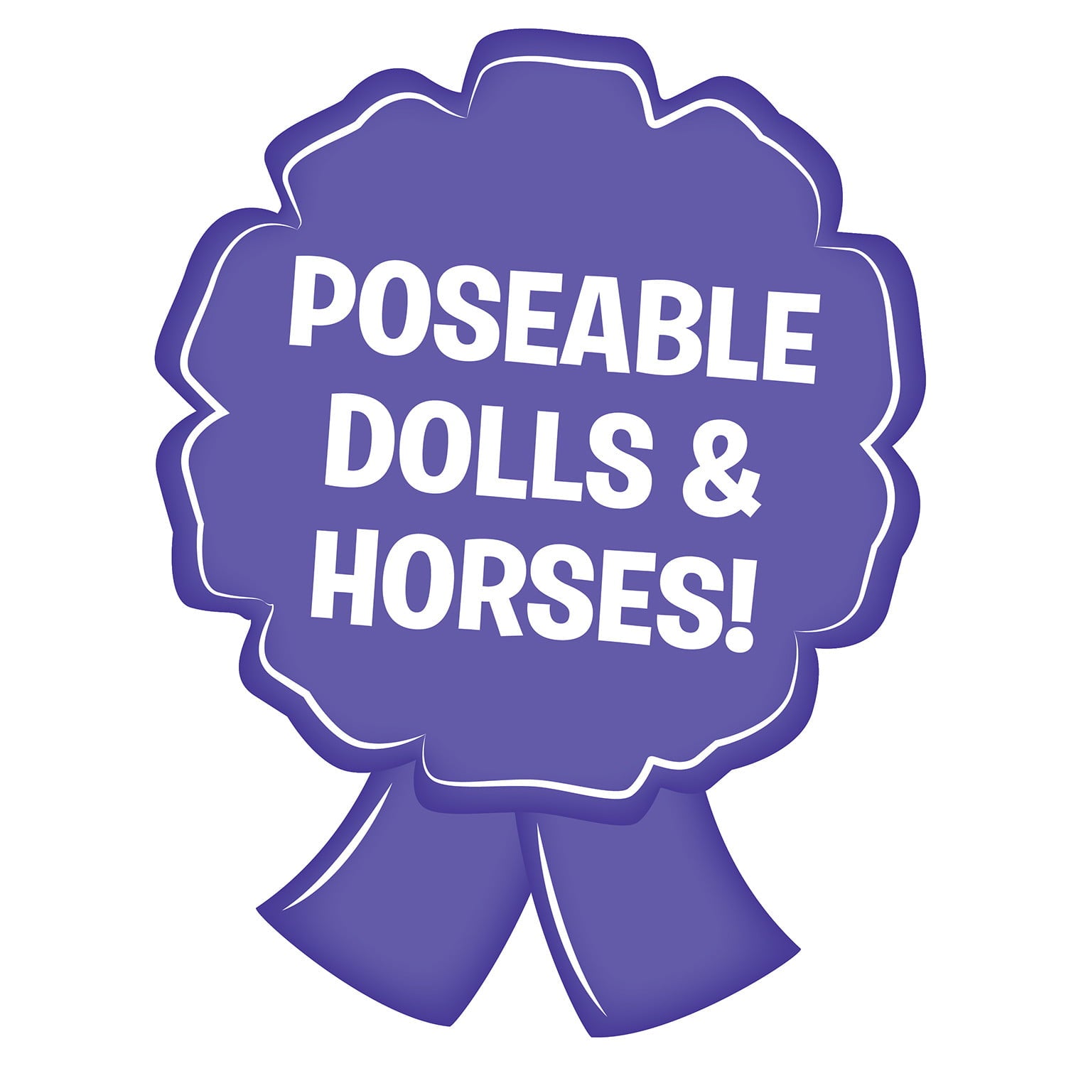 Hairmazing Doll and Horse Set, 9-Pieces Includes Articulated Dolls and Horses with Accessories,  Kids Toys for Ages 3 Up, Gifts and Presents