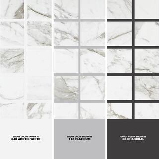 Marazzi EpicClean Milton Arabescato Marble 12 in. x 12 in. Glazed Ceramic Mosaic Tile (1 sq. ft.  piece) ML4022ECHD1P2