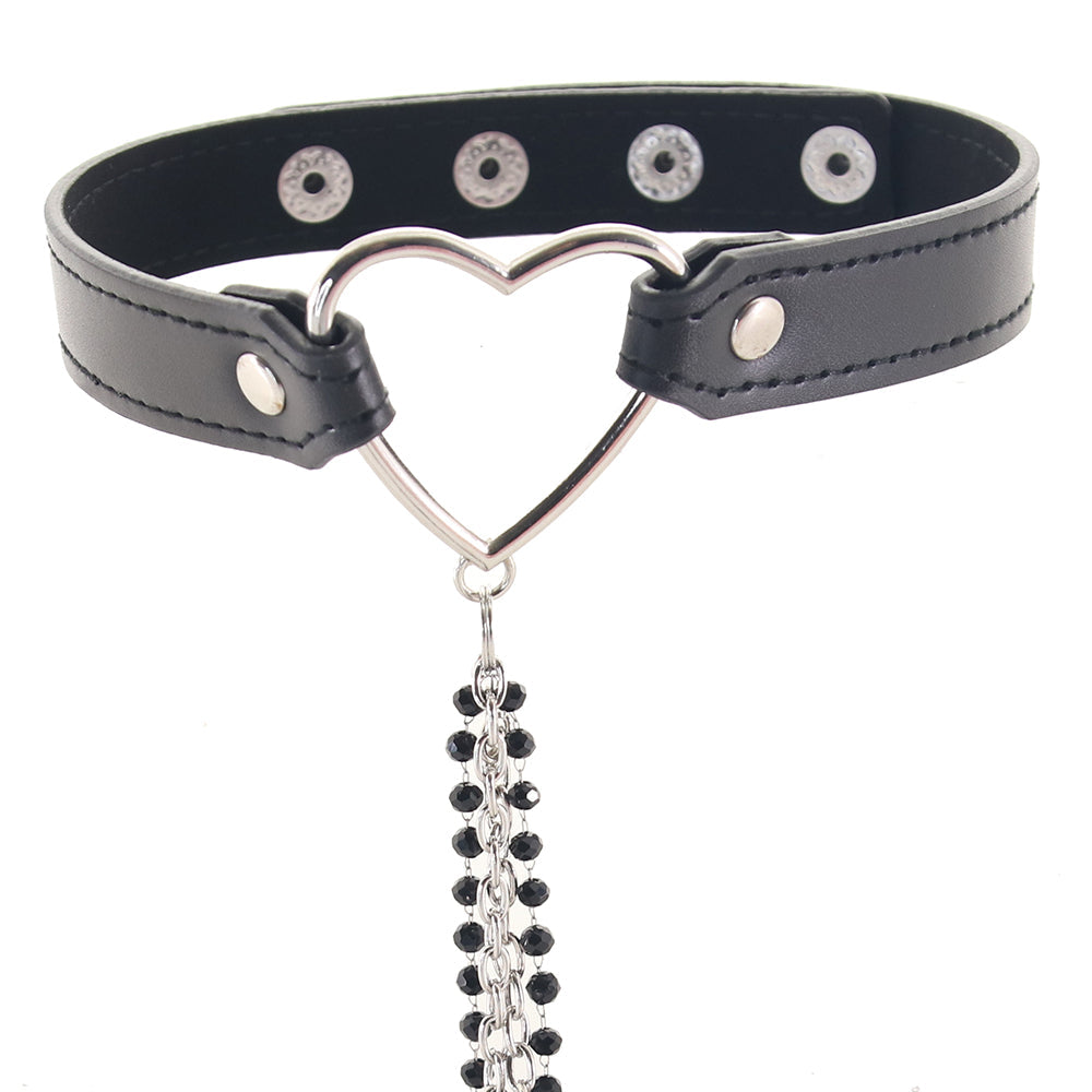 Sex & Mischief Amor Collar with Nipple Clamps