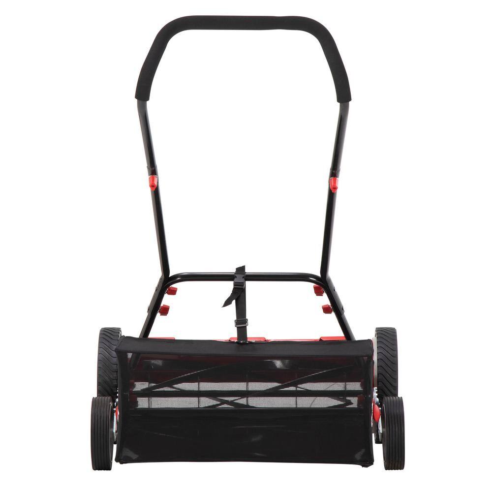 Troy-Bilt 18 in. Manual Walk Behind Reel Lawn Mower with Grass Catcher TB18R