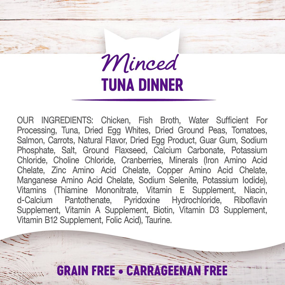 Wellness Minced Tuna Dinner Grain-Free Canned Cat Food