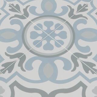 MSI Encaustic Blume 8 in. x 8 in. Matte Porcelain Patterned Look Floor and Wall Tile (5.16 sq. ft.Case) NHDBLU8X8