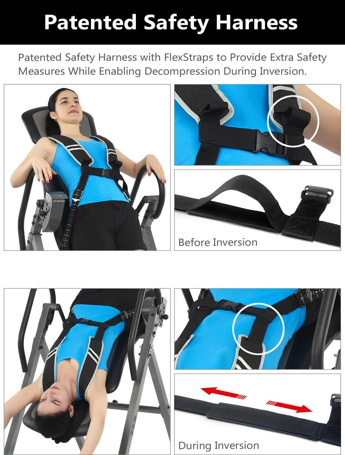 Innova ITX9800 Inversion Table with Ankle Relief and Safety Features