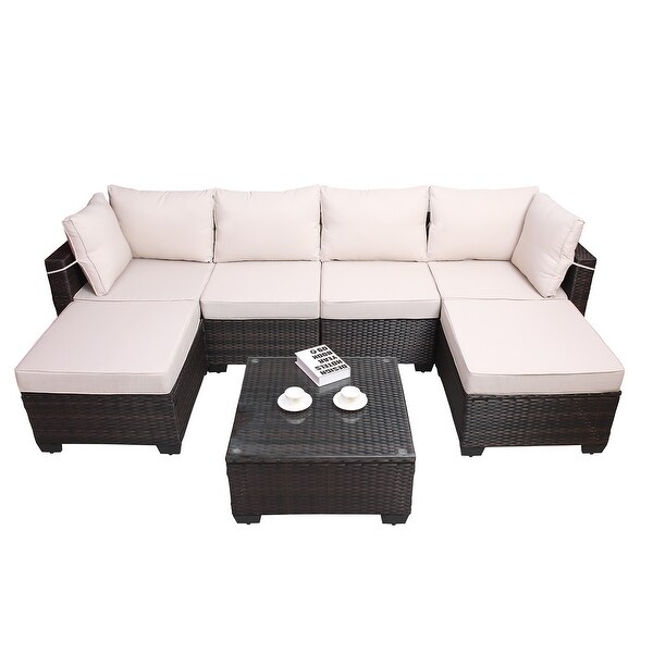 7piece Outdoor Garden Patio Sofa Set