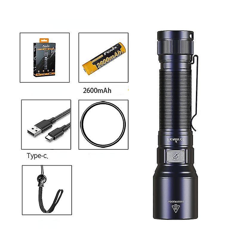 V3. 0 Rechargeable Usb Flashlight 18650 Battery Led Waterproof Strong Light Flashlight