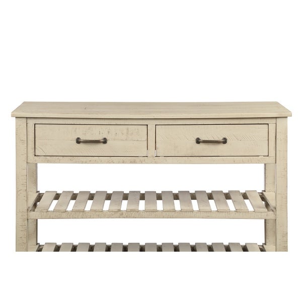 Console Table for Entryway with Drawers and Shelf