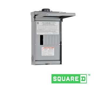 Square D Homeline 100 Amp 6-Space 12-Circuit Outdoor Main Lug Load Center(HOM612L100RBCP) HOM612L100RBCP