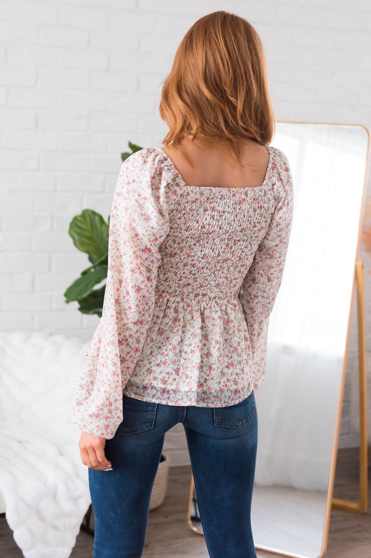 The Perfect Time Modest Blouse