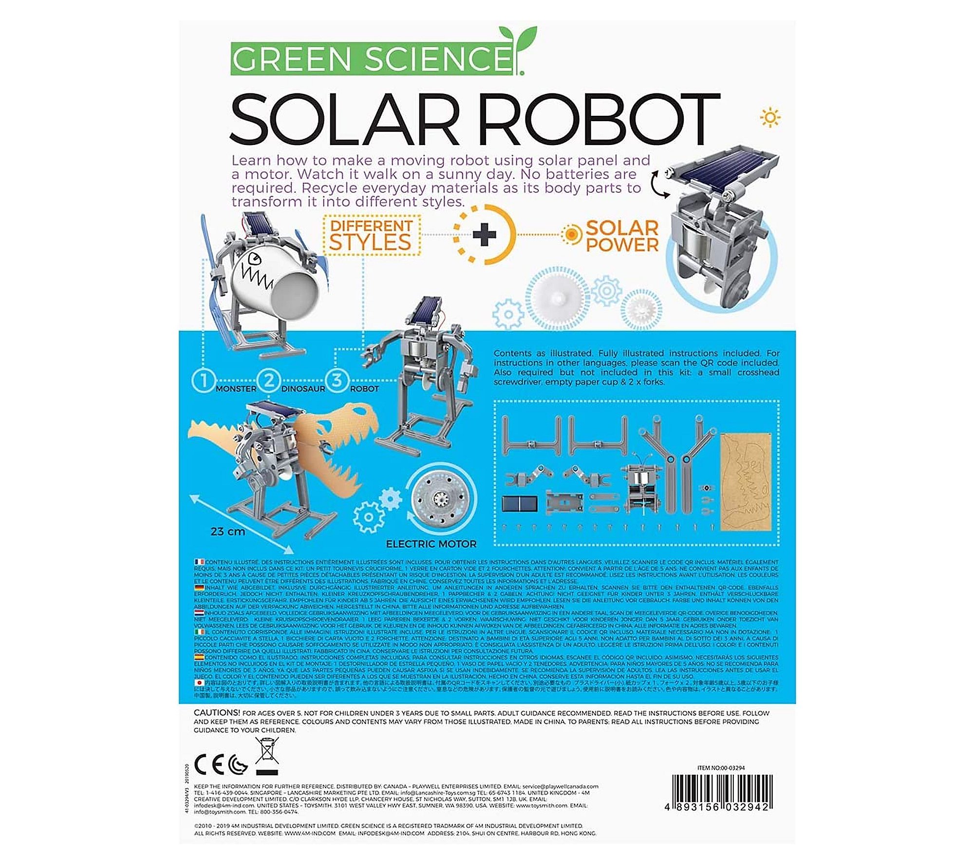 Toysmith Solar Robot Science Kit