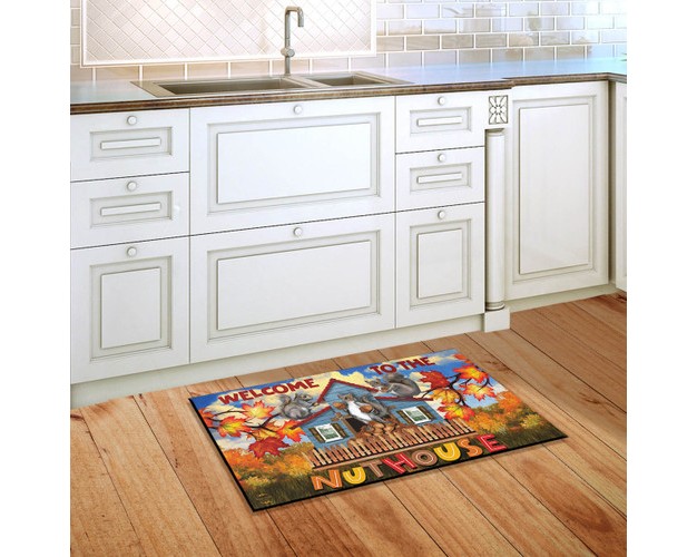 Briarwood Lane Nuthouse Fall Doormat Welcome Autumn Indoor Outd