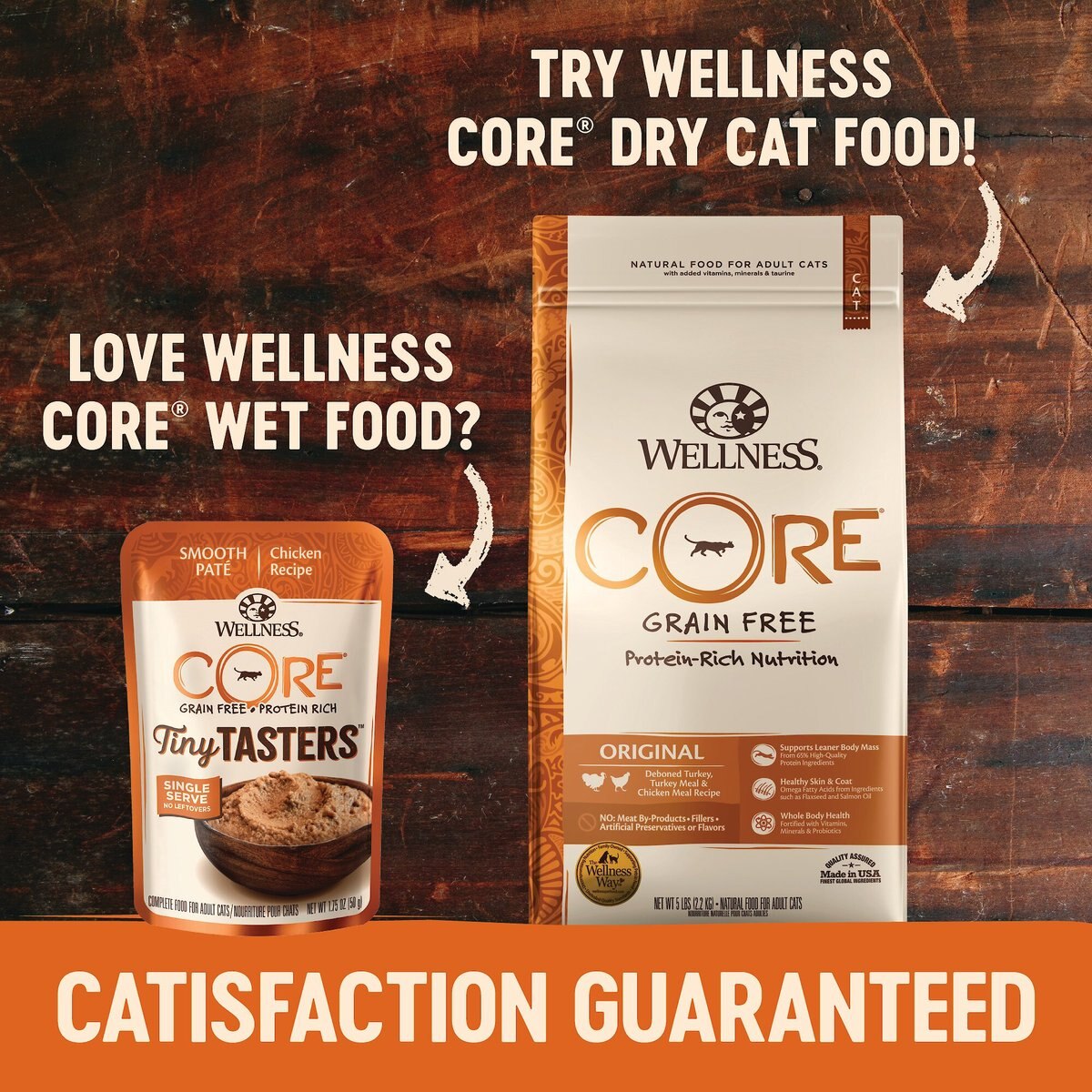 Wellness CORE Tiny Tasters Duck Pate Grain-Free Cat Food Pouches