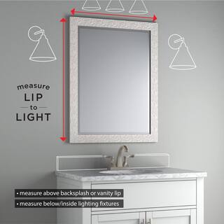 Delta 24 in W. x 36 in H. Framed Rectangular Wall Bathroom Vanity Mirror in Matte Gold RRFTF24-MGD-R