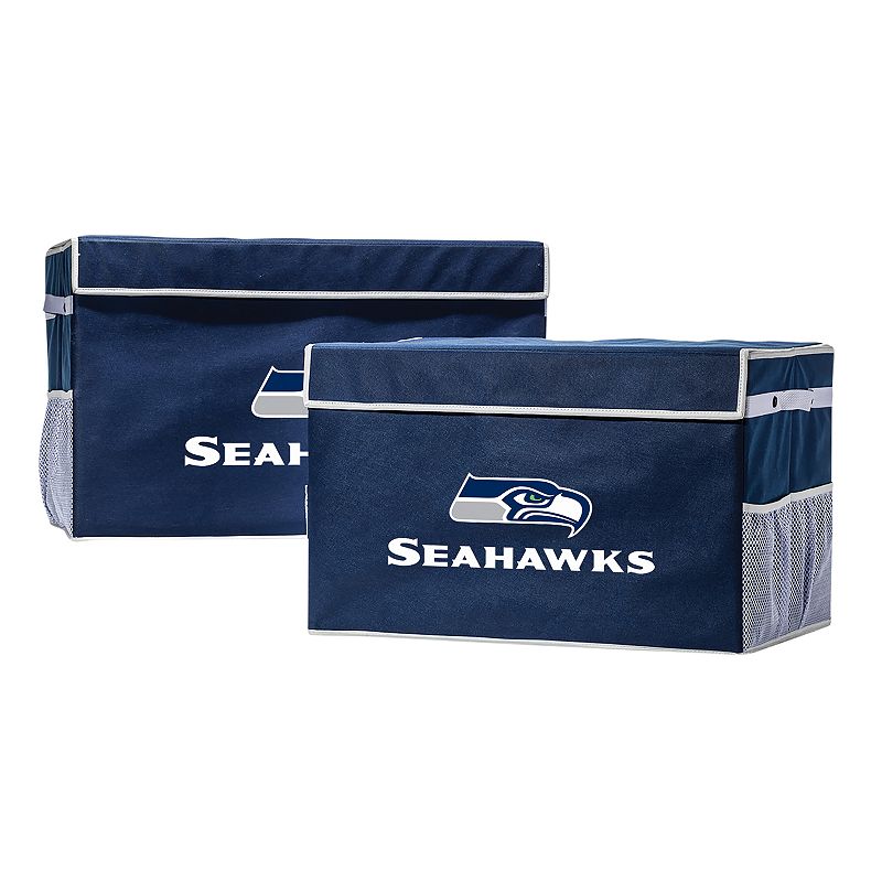 Franklin Sports Seattle Seahawks Large Collapsible Footlocker Storage Bin