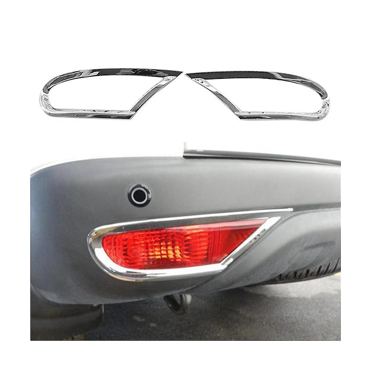 Car Abs Chrome Rear Bumper Fog Light Lamp Cover For Sport 2010-2014