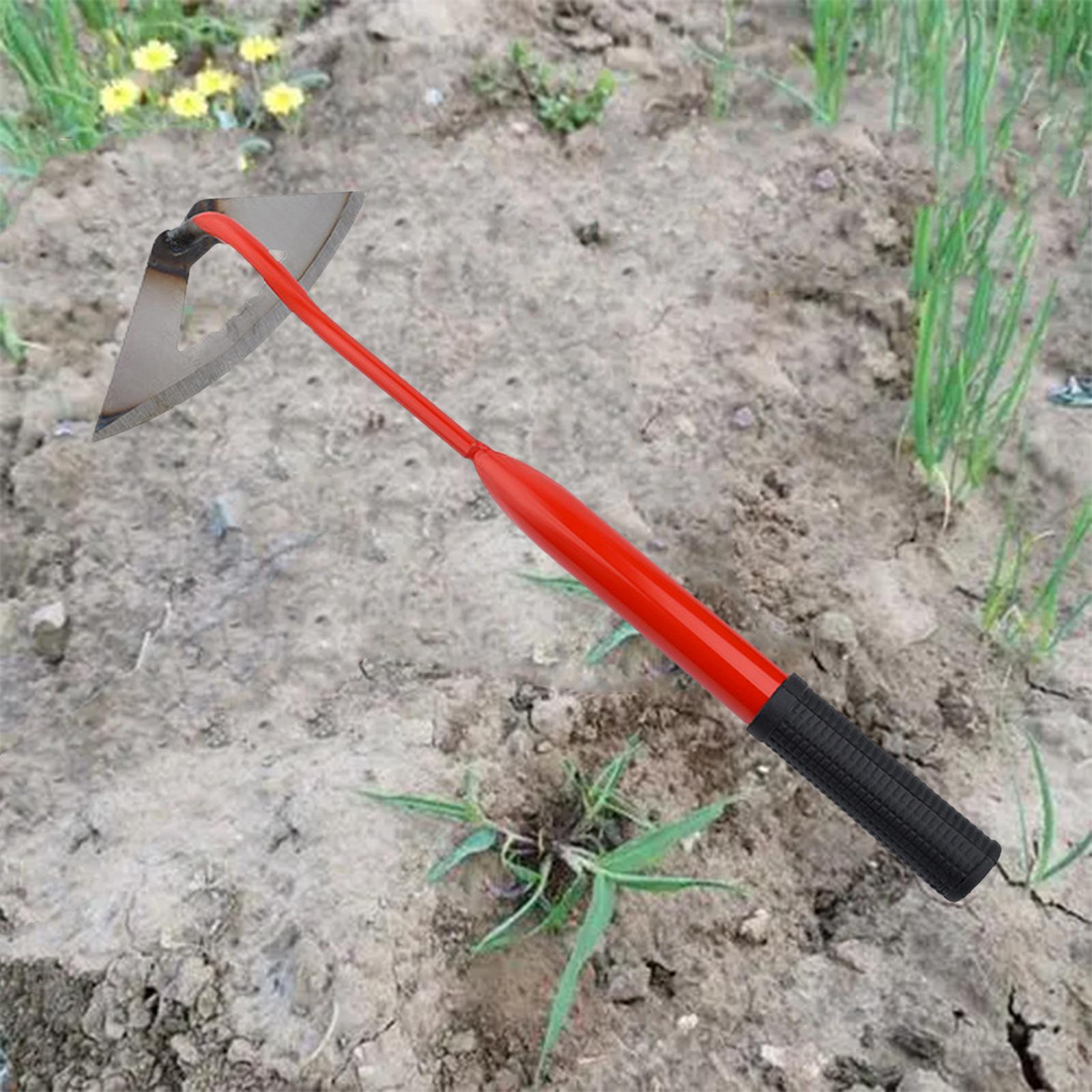 Hoe with Handle, Garden Tool for Digging, Weeding, Gardening and 17cm