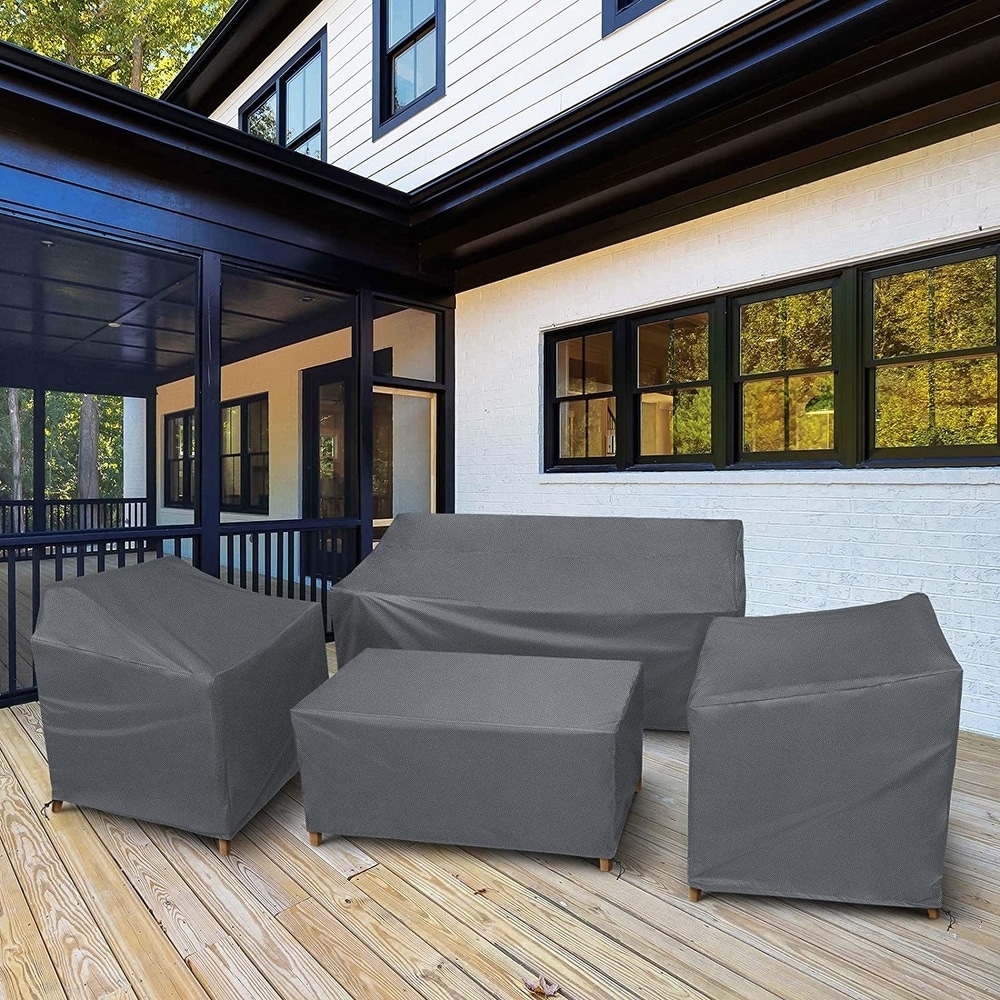 Outdoor Patio Furniture Covers 4 Piece Set Furniture Cover Waterproof