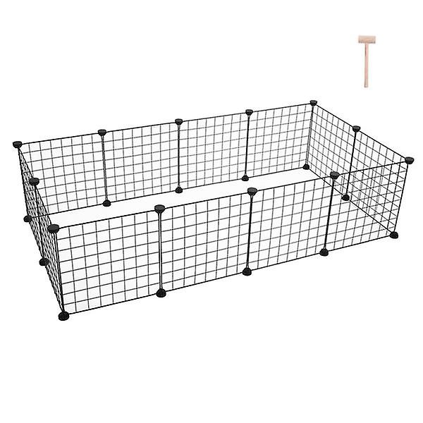 Pet Playpen， Small Animal Cage Indoor Portable Metal Wire Yard Fence For Small Animals， Guinea Pigs， Rabbits Kennel Crate Fence Tent 64633