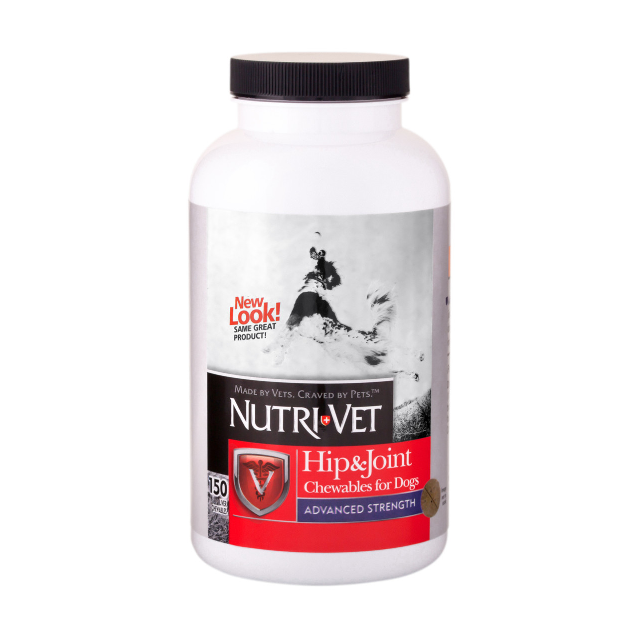 Nutri-Vet Hip and Joint Advanced Strength Chewables For Dogs， 150 Ct.