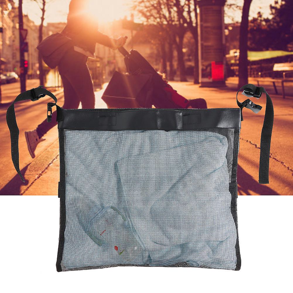 Hanging Breathable Baby Stroller Mesh Storage Bag Wheelchair Portable Storage Bag Organizer