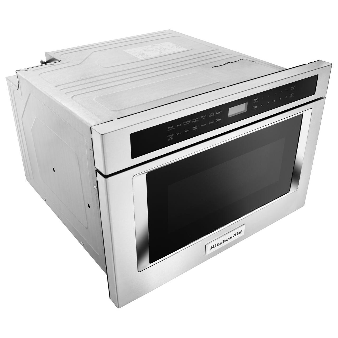 KitchenAid 24-inch, 1.2 cu. ft. Under-Counter Microwave Oven Drawer KMBD104GSS