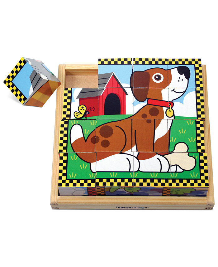 Melissa and Doug Kids Toy Pets Cube Puzzle