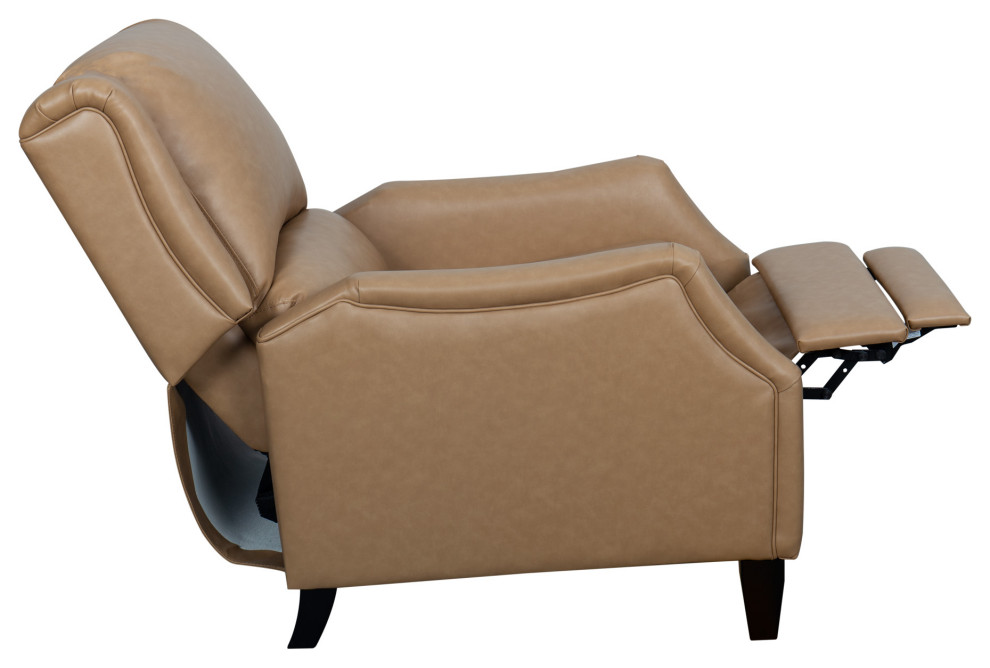 Warren Faux Leather Pushback Recliner   Transitional   Recliner Chairs   by Abbyson Living  Houzz