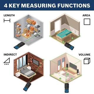 Bosch BLAZE 165 ft. Green Laser Distance Tape Measuring Tool Bluetooth Plus 3.7V Lithium-Ion 1.0 Ah Battery with USB Charging GLM16527CGLMBAT