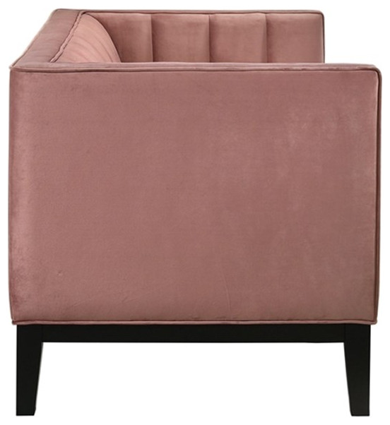 Picket House Furnishings Calabasas Loveseat in Rose   Transitional   Loveseats   by Homesquare  Houzz