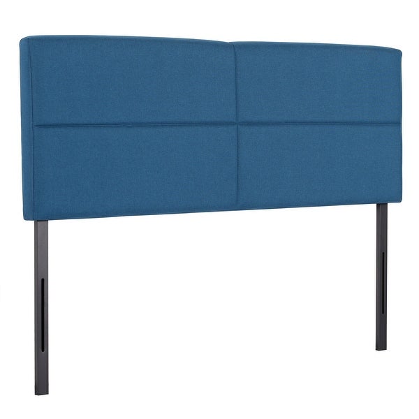 Height Adjustable Upholstered Headboard， Twin /Full/Queen/King Size Headboard， Dark Blue - - 36240660