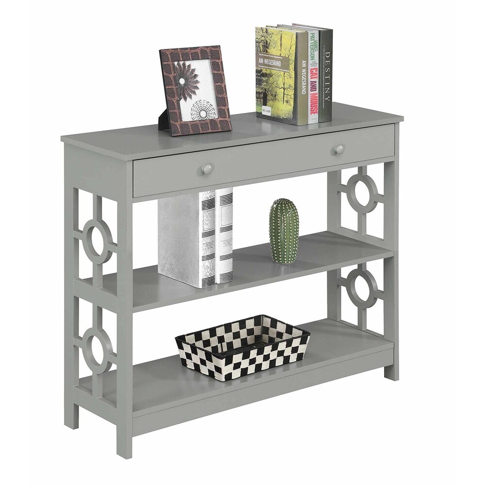 Convenience Concepts Ring 1 Drawer Console Table with Shelves