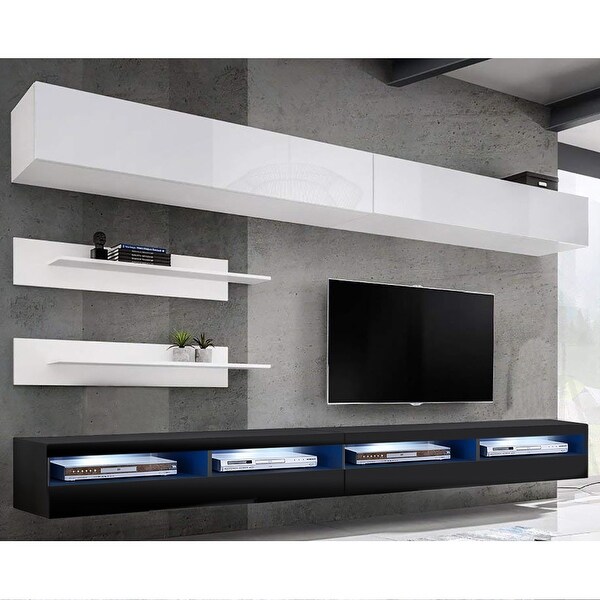 Fly I1 35TV Wall Mounted Floating Modern Entertainment Center