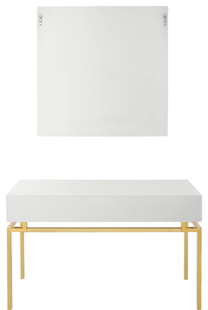 Camden Isle Dynasty Wall Mirror and Console Table   Contemporary   Console Tables   by Beyond Stores  Houzz