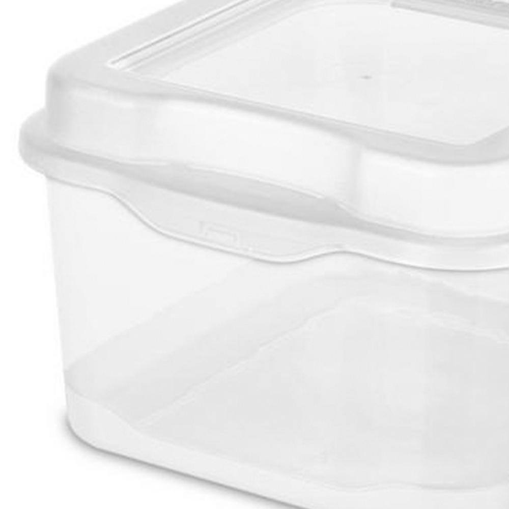 Sterilite 0.2 Gal. Plastic FlipTop Latching Storage Box in Clear (12-Pack) 12 X 18038612