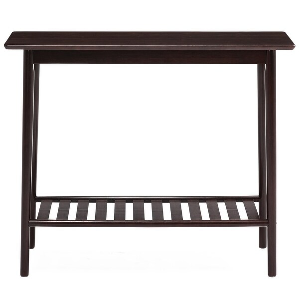 Connexion Decor Sauburn Console Table， Dark Walnut