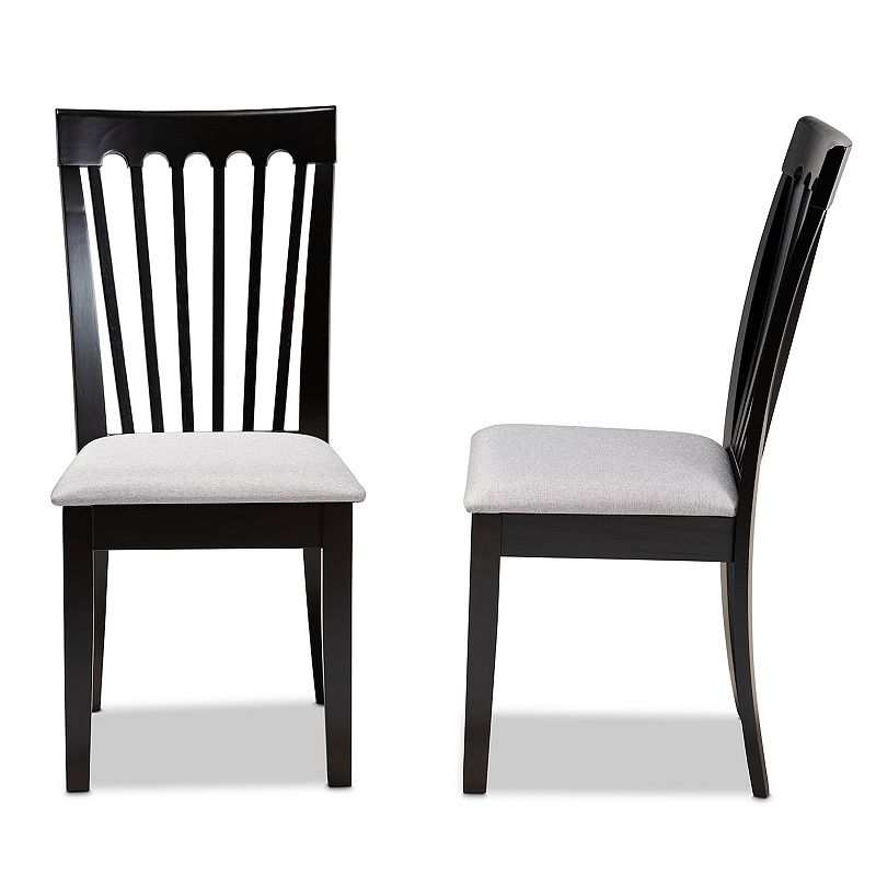 Baxton Studio Minette Dining Chair 2-piece Set