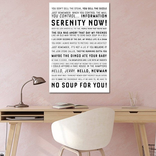 Quotes From The Classic Seinfeld By Simon Lavery Unframed Wall Canvas Icanvas