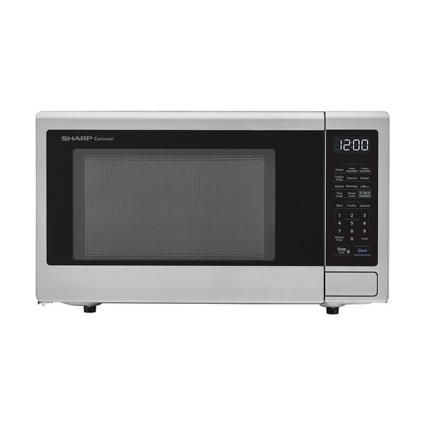 1.1-Cu. Ft. Countertop Microwave with Alexa-Enabled Controls， Stainless Steel