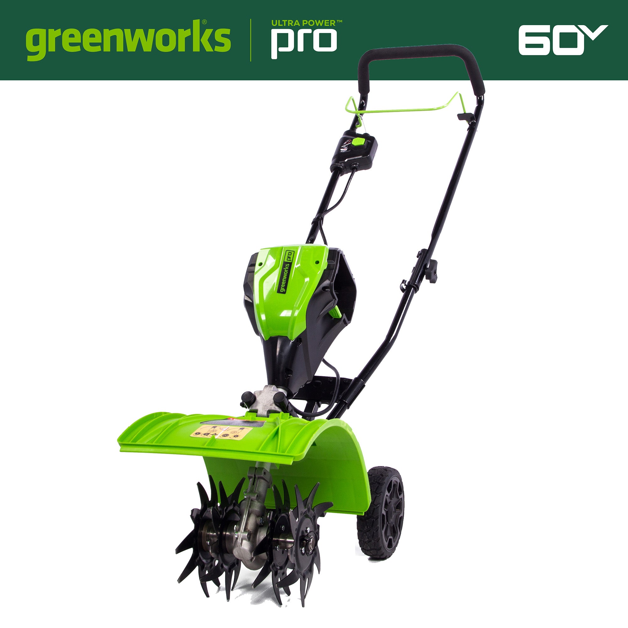 60V 8-Inch Cordless Cultivator  Battery | Greenworks Tools