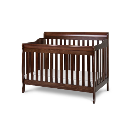 AFG Athena Alice 3 in 1 Convertible Crib with Toddler Rail - Espresso