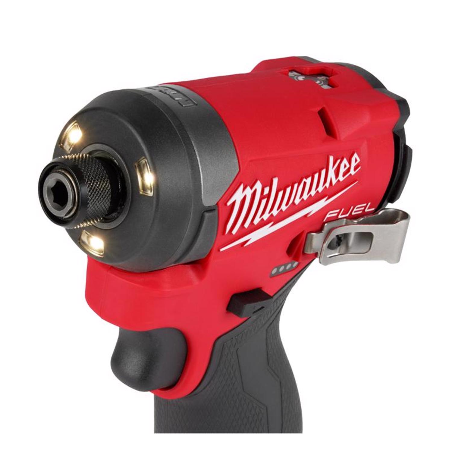 MW M12 FUEL 12 V 1/4 in. Cordless Brushless Impact Driver Kit (Battery \u0026 Charger)