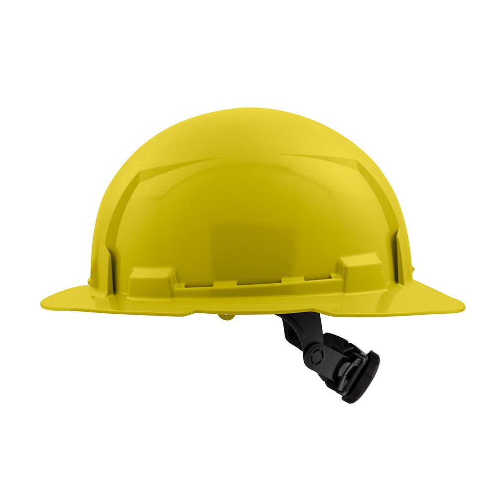 Milwaukee Yellow Full Brim Hard Hat with 6pt Ratcheting Suspension Type 1 Class E