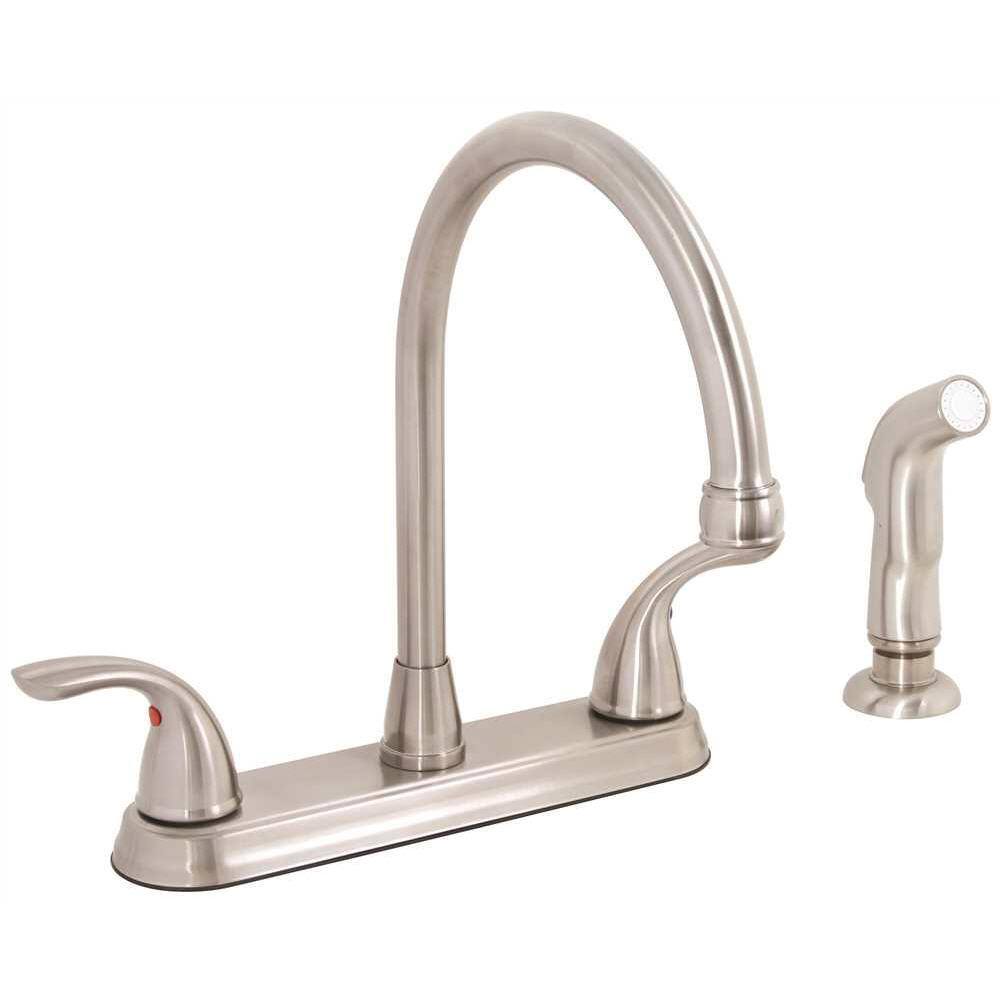 Premier Westlake 2-Handle Kitchen Faucet with Side Spray in Brushed Nickel 67710W-1004