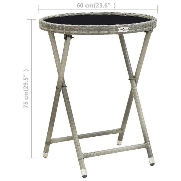 vidaXL Tea Table Gray 23.6