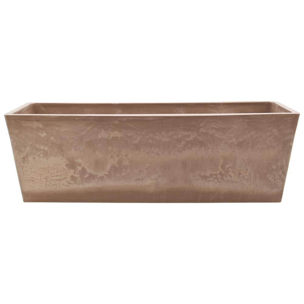 Arcadia Garden Products 25.3 in. x 9 in. Taupe Composite PSW Window Box U65TP