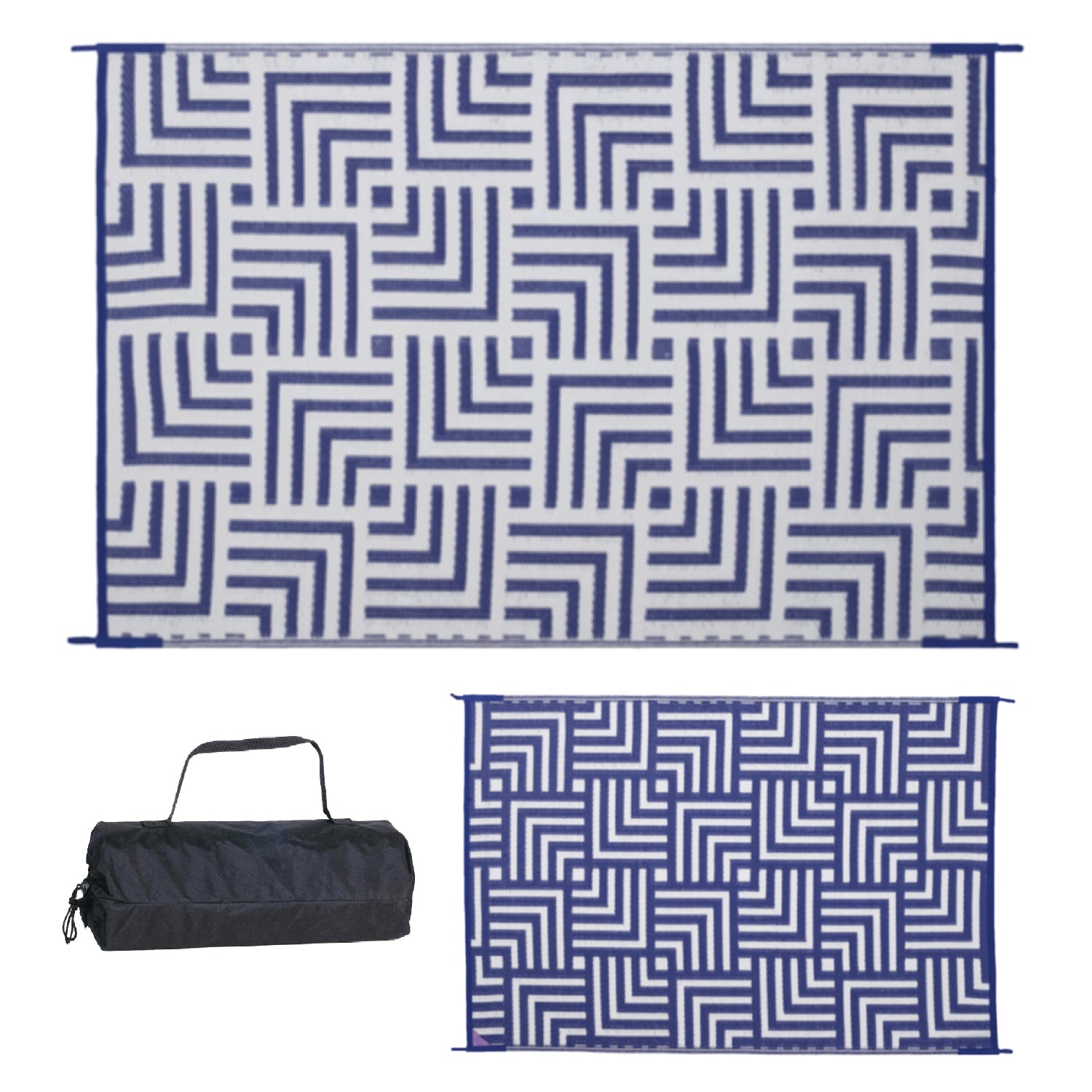 Stylish Camping Geometric Design Mat 4'x6'