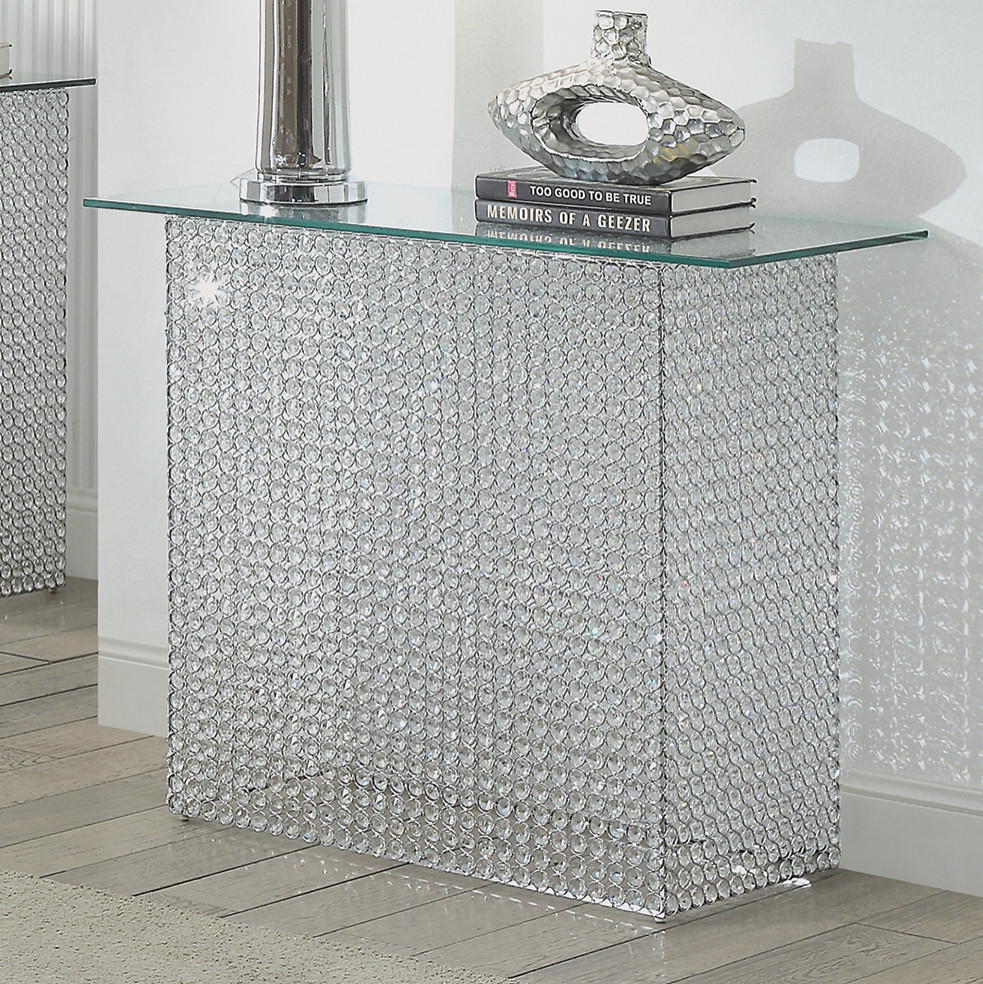 Zarrah Crystal Console Table   Contemporary   Console Tables   by Anthony California  Inc  Houzz