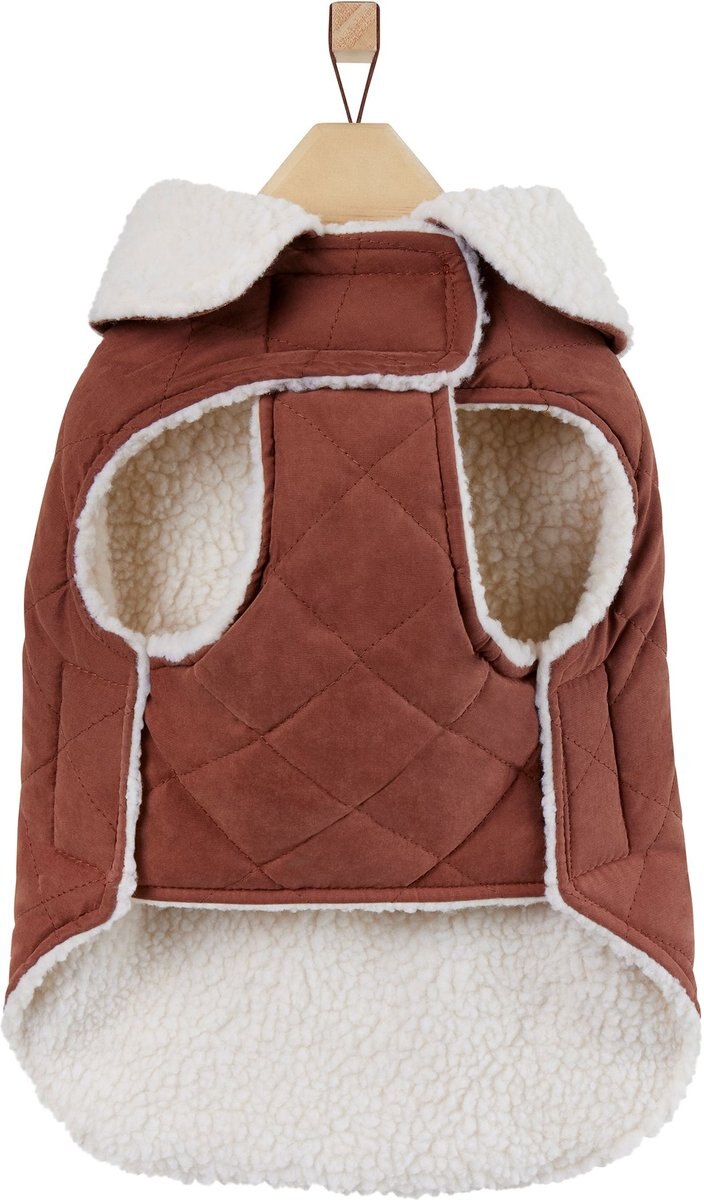 Frisco Mid-Heavyweight Fleece Lined Quilted Dog and Cat Coat