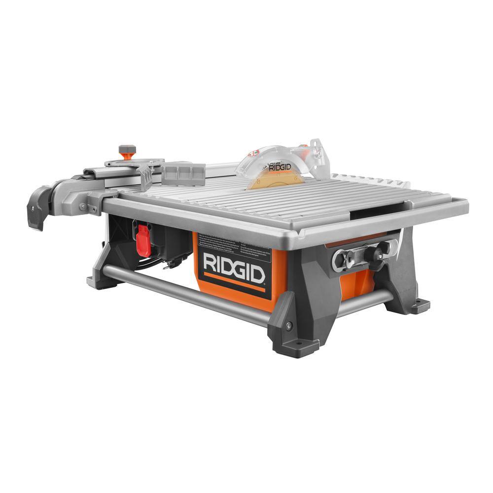 RIDGID 6.5 Amp 7 in. Blade Corded Table Top Wet Tile Saw R4021